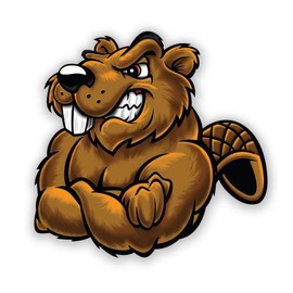 GT Graphics Express Beaver - 12" Vinyl Sticker Waterproof Decal