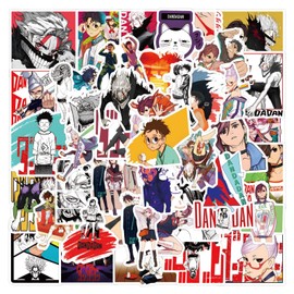 DANDADAN Anime Stickers Pack 50 PCS |Stickers for Car,Laptop,Water Bottles,Stickers for Teens Cute Vinyl Decals