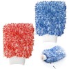 Lotnery 2 Pack Microfibre Car Wash Mitts, Ultra-Soft Dual-Surface Scratch-Free