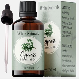 Cypress Essential Oil, 100% Pure & Natural Therapeutic Grade Essential Oil for Aromatherapy Diffusers, Undiluted for Healthy Skin & Hair Growth, Ideal for Bedroom, Living Room, Office 1oz