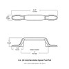 Brainerd P50122V-AB-C7 3-Inch Decorative Spoon Foot Cabinet Hardware Handle Pull