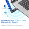 Krisnorey 2-in-1 Wi-Fi 6 Bluetooth 5.4 USB Adapter for PC