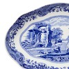 Spode Blue Italian Fluted Oval Dish 23 cm