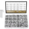 Kindroufly 1285 Pieces M2 M3 M4 M5 Screws Nuts Washers