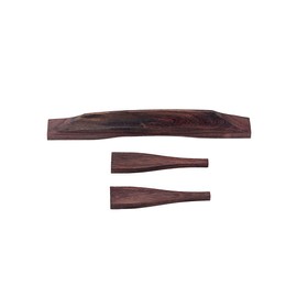 Alnicov Rosewood Guitar Bridge for Gypsy Jazz Bridge with One Centre Bar and Two Moustache Pieces