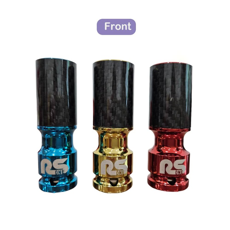 RS ONE 3 PCS Carbon Fiber Lug Nut Socket Set,