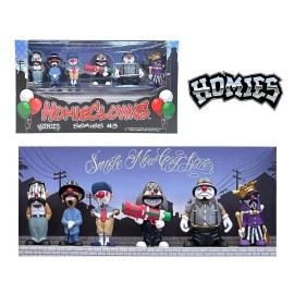 Homies "HOMIE CLOWNS" SERIES 3 FIGURES SET OF 6 PCS 2 INCH EACH BY HOMIES 20453 BX NEW!