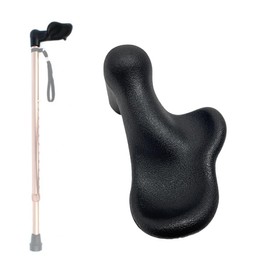 Orthopedic Walking Cane Replacement Handgrip Fits 7/8" Crutch Pipe for Carpal Tunnel Syndrome, Arthritis, Not Include Cane (Left Hand)