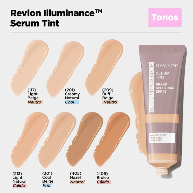 Maquillaje Revlon Illuminance Serum Tint Tono Hazel