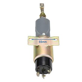 Shut Off Solenoid Diesel Fuel Valve Stop Solenoid for Diesel Engine 12V/Teminals: 3