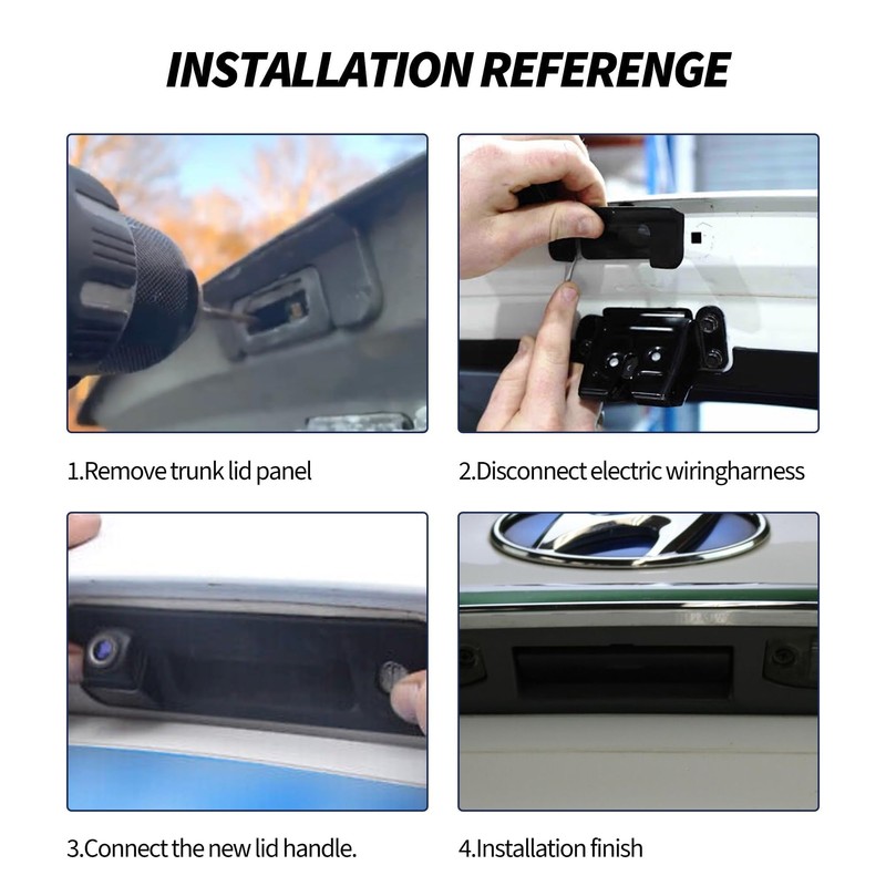 HiSport 81260-C1010 Rear Outside Trunk Lid Lock Handle Compatible with