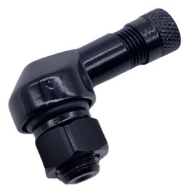 Felgenfactory 2x Motorcycle Aluminium Angle Valve Black 8.3 mm Valves Angle Valve