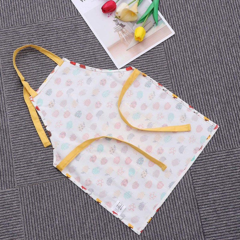 BESTonZON Children's Cotton Apron with Pockets, Adjustable Children's Bib for