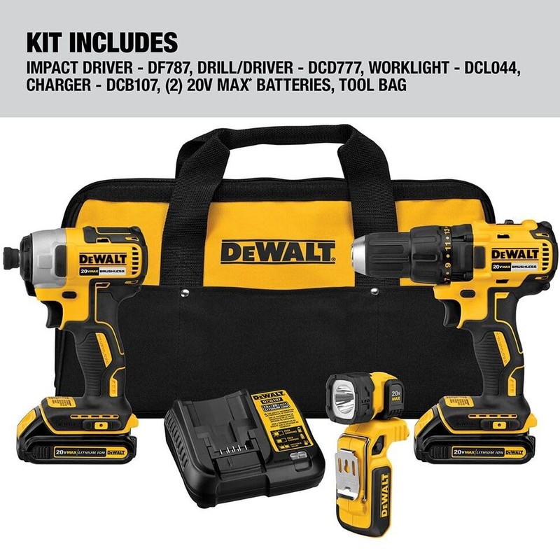 DEWALT Linterna de trabajo portátil LED 20V MAX* (DCL044)