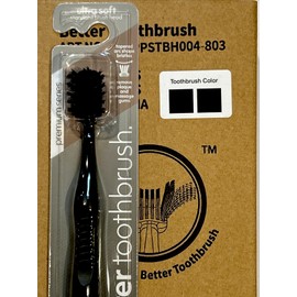 World Wide Daily Toothbrush Case Of  12 Packs- Ultra Soft STANDARD - V ARC BLACK