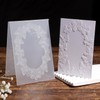 3D Embossing Folder, 5x7in Flower Butterfly Background Plastic Embossing Folders