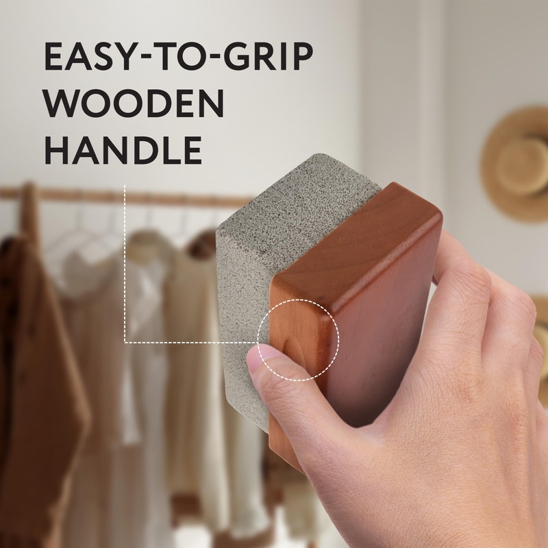 Impresa Extra Large Fabric Pumice Stone - Brown, Manual Efficient