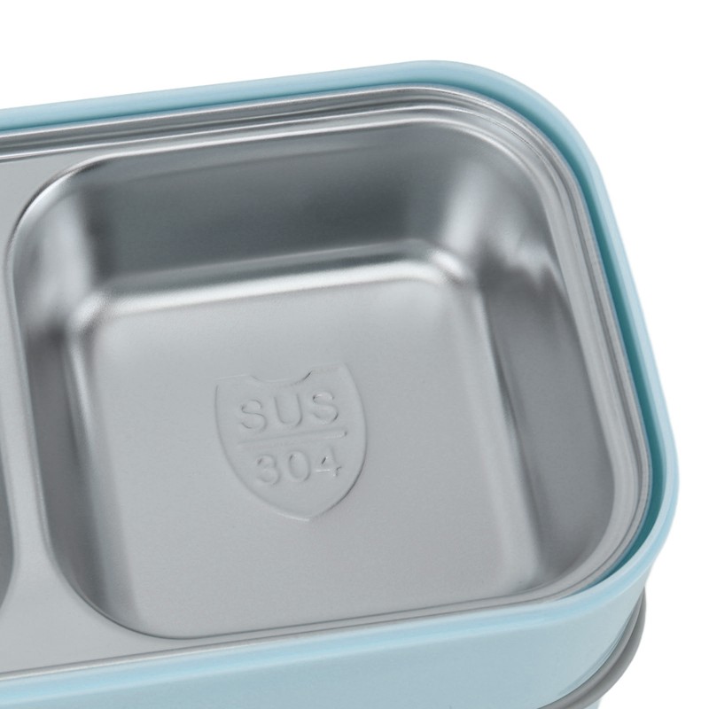 Lunch Box Double Layer Microwave Safe Leakage Proof Stainless Steel