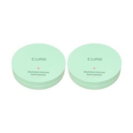 Kim Jeong-mun Aloe 김정문알로에큐어아쿠아마일드선쿠션25g(SPF50+)본품2개SF Kim Jeong-moon Aloe Cure Aqua Mild Sun Cushion 25g (SPF50+) 2 Pieces Set