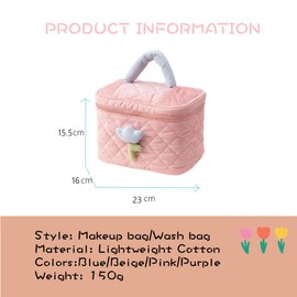 Dankforyou Cosmetic Bag Large Makeup Bag Cosmetic Bag Organiser for Women and Girls, Purple set, Cosmetic bag