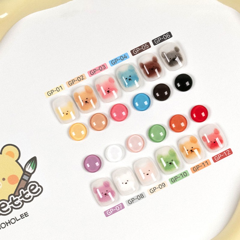 Hohori Palette Gel Painting Cheek Gradient Gel 6-piece set /