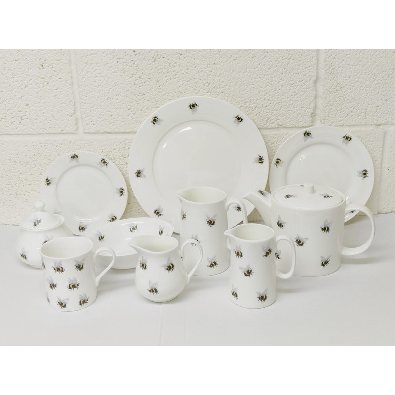 Bumble Bees Fine Bone China Lidded Sugar Bowl