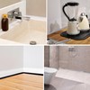 Self Adhesive Silicone Waterproof Shower Water Strip Dam Shower Threshold