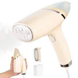 Portable Steamer for Clothes, 1000W Travel Iron Wrinkles Remover with Brush, 25s Fast Heat-up, Handheld Clothe Steamers 100ml Water Tank for Home Travel Office (120V Only)