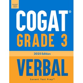 COGAT Grade 3 Verbal: 3 Practice Tests - Level 9