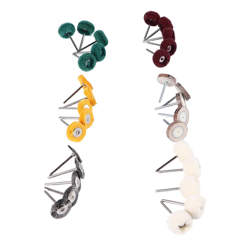 30Pcs Polishing Buffing Wheel Kit Metal Rust Removal with 0.4cm