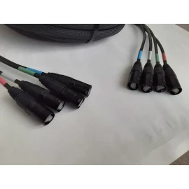 Unbranded 15 FT 4 Channel CAT-6 Snake Tactical Shielded w/Neutrik Ethercon Digital Audio