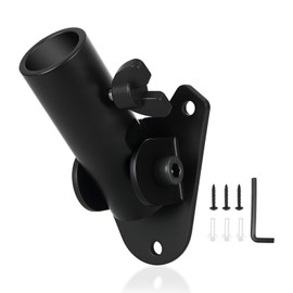 Danoib Flag Pole Holder for Outside House, Steel Heavy Duty Adjustable Flagpole Bracket, 1" Inner Diameter Adjustable 0-90 Degree Angle, Rust Free for Outdoor Flags, Porch, Truck, Boat