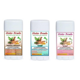 Kit de 3 desodorantes mujer y hombre en barra 100% natural sin aluminio ni parabenos a base de piedra de alumbre y magnesio con aromas agradables (Maderas, Jazmin y Rosas)