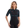 Hevto Wetsuit Top Women 2mm Neoprene Jacket Wet Suit Short
