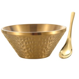Ramen Bowl, Stainless Steel, Ramen Bowl, 304 Stainless Steel, Donburi Unbreakable, Buckwheat Noodle, Bowl, Cold Noodle, 7.9 inches (20 cm)