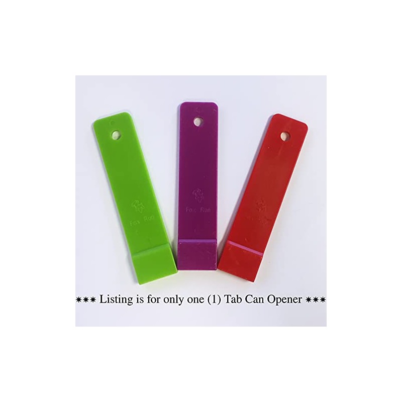Fox Run Plastic Tab Can Opener, Assorted Colors (Pack of