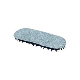 Kamipita Small but Secure Velcro Cute Hair Clips, Glitter, Glitter Hair Clips, Hairpins Hair Bands, Short Hair 5.5*2cm (Super Mini Oval Glitter Sky Blue)