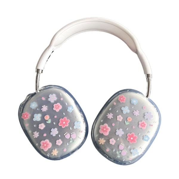 GULVQYF Earphone Cover for Airpods Max, Beautiful Transparent Shockproof Drop