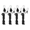 CAPASTEC Adjustable Tent Rope Hanger and Rope, 4 Ropes 12.8