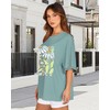 Oversized Tshirts for Women Summer Short Sleeve Casual Basic Tee