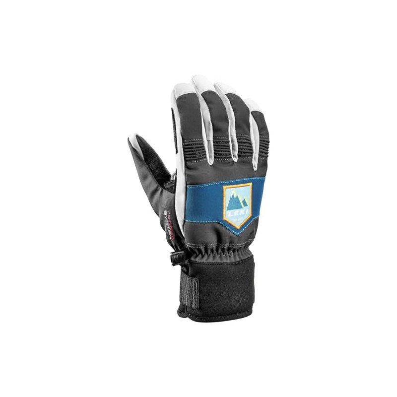 LEKI Kids Patrol 3D Gloves, Graphite Teal, EU 6