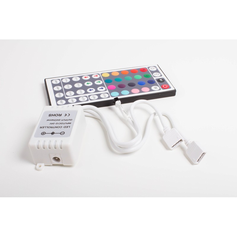 LEDupdates IR Remote Controller 44 Keys RGB 2 Port Output