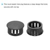 sourcing map 32PCS 18mm(11/16") Black Plastic Hole Plugs, Flush Type
