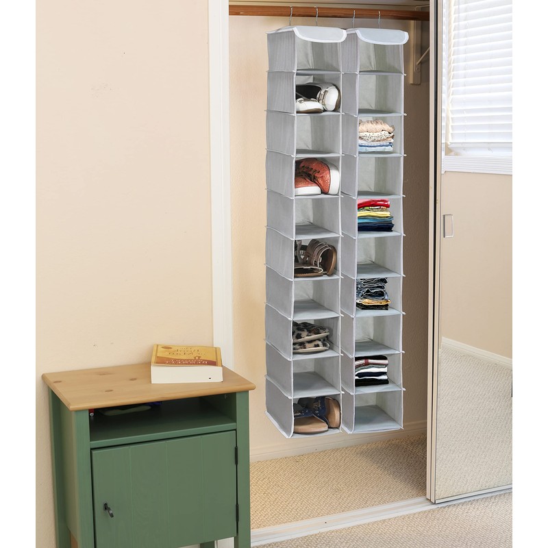 SimpleHouseware 10 Shelves Hanging Shoes Organizer Holder for Closet,10 Pockets,