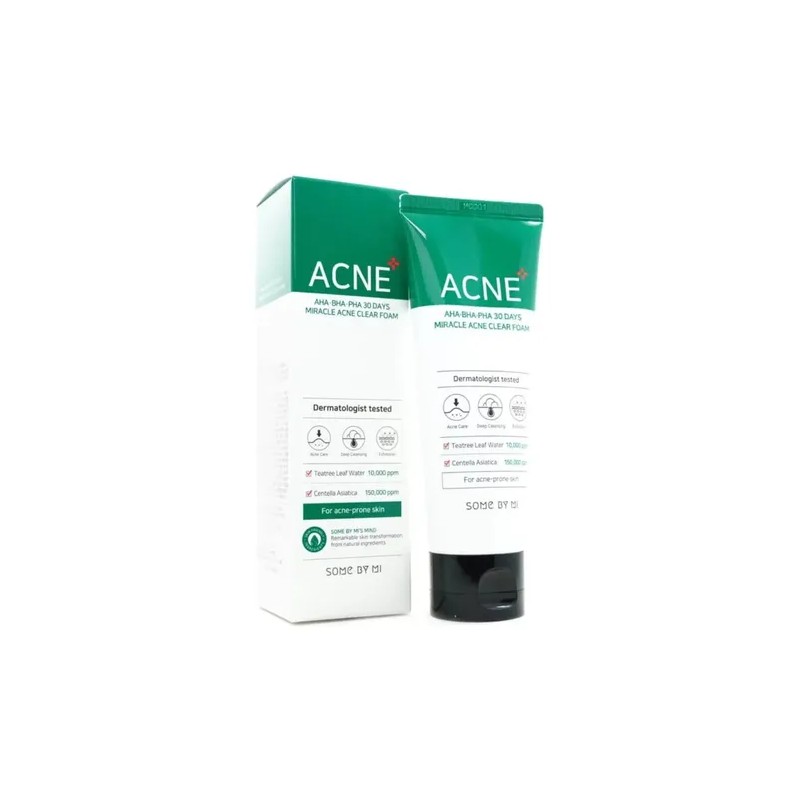 Espuma Limpiadora Some by Mi Miracle Acne Foam 100ml Antiacné