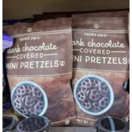 Trader Joe's 2 Pack Trader Joe's Dark Chocolate Covered Mini Pretzels