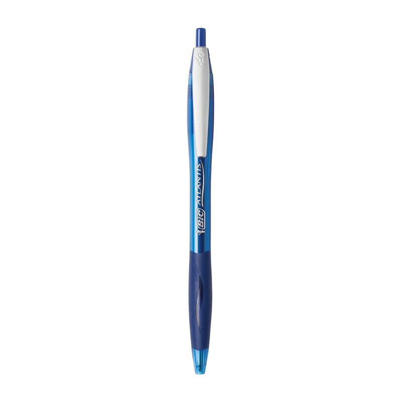 BIC Glide Blue Retractable Ballpoint Pens, Medium Point (1.0mm), 2-Count