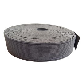 Bandas elásticas de 1 pulgada, correa elástica pesada de 10 yardas para coser pantalones y cintura manualidades (gris, 132522)