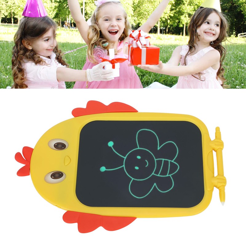 8.5in Children Drawing Board Chicken Shaped LCD Painting Writing Tablet
