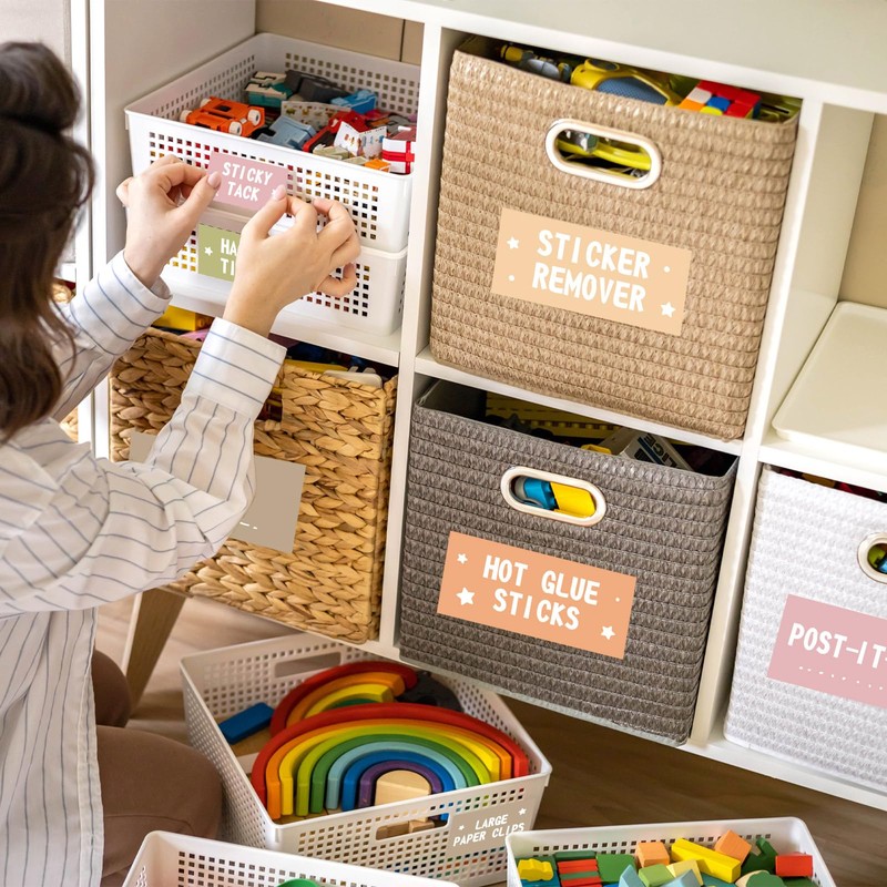 54Pcs Teacher Toolbox Labels Classroom Decoration Self-Adhesive Groovy Toolbox Sticker